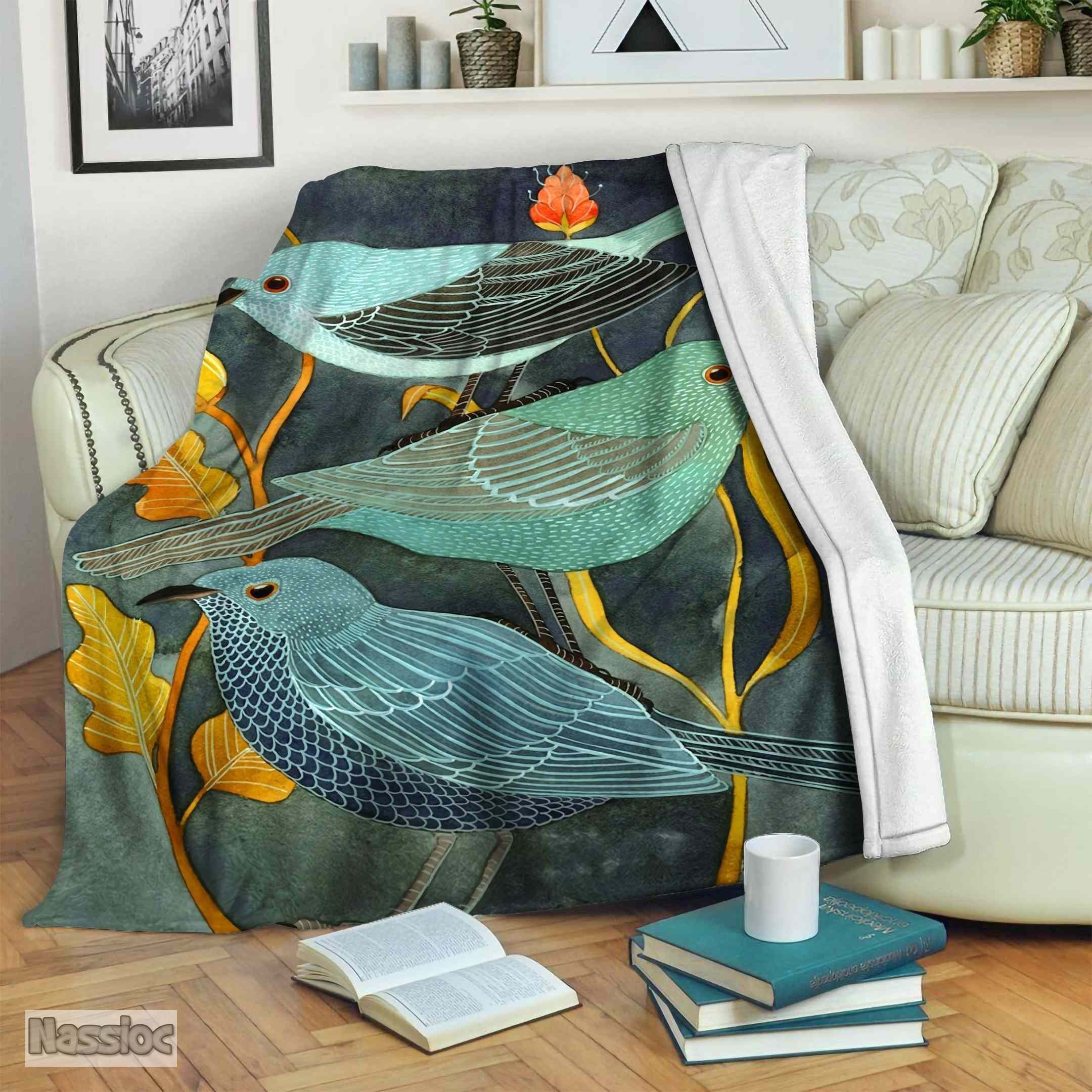 Bird Fleece Blanket