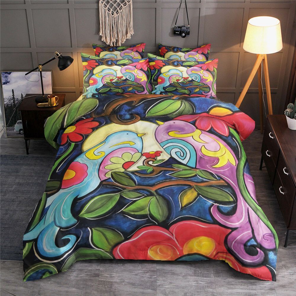 Bird Flower Bedding Set
