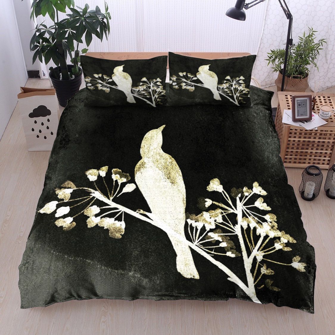 Bird Flower Bedding Set