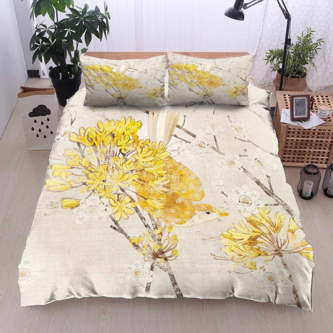 Bird Flower Bedding Set