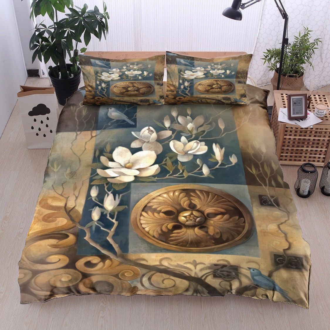 Bird Flower Bedding Set