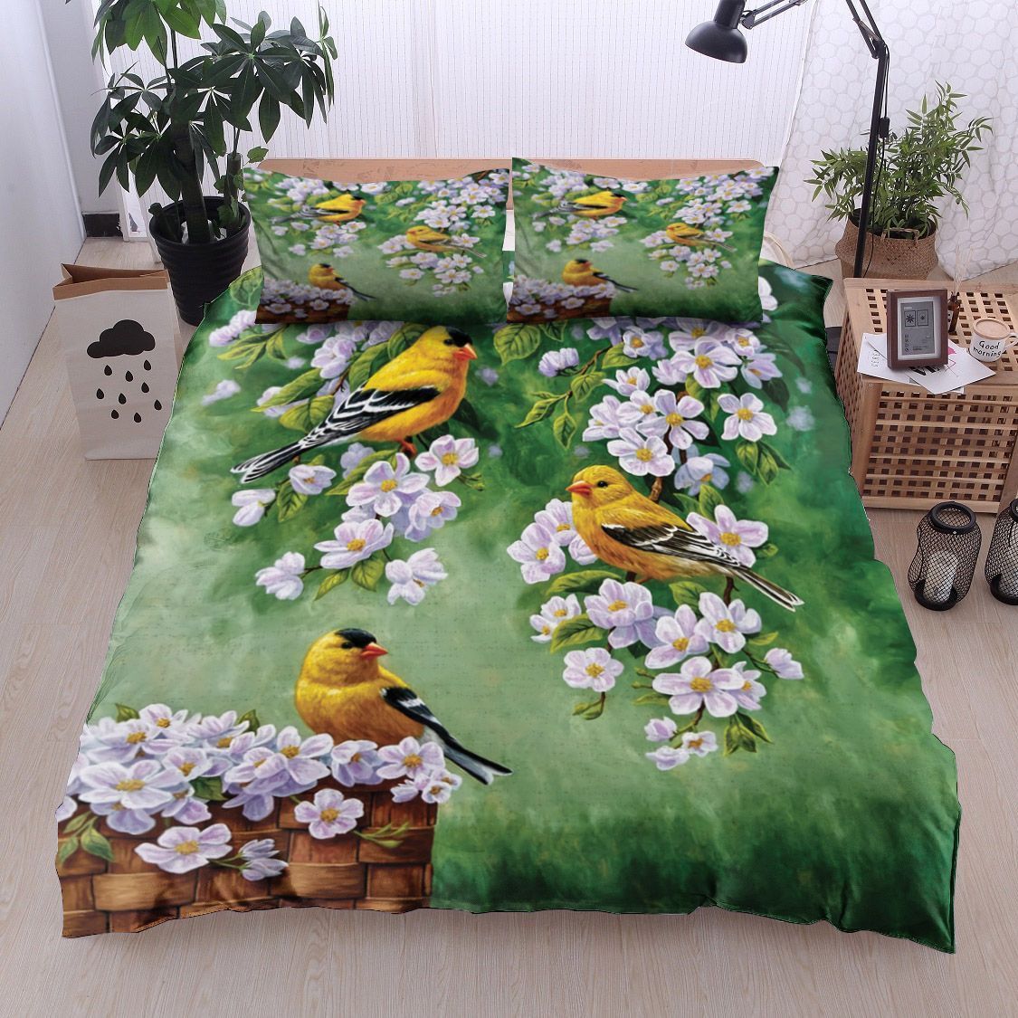 Bird Flower Bedding Set
