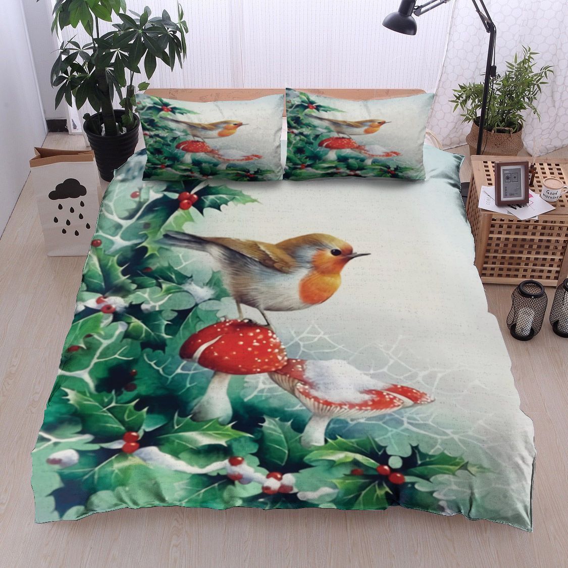 Bird Flower Bedding Set