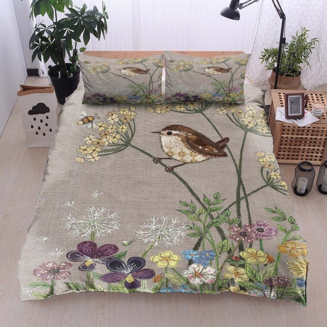 Bird Flower Bedding Set