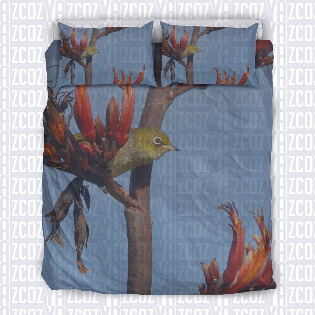 Bird Flower New Zealand Bedding Set