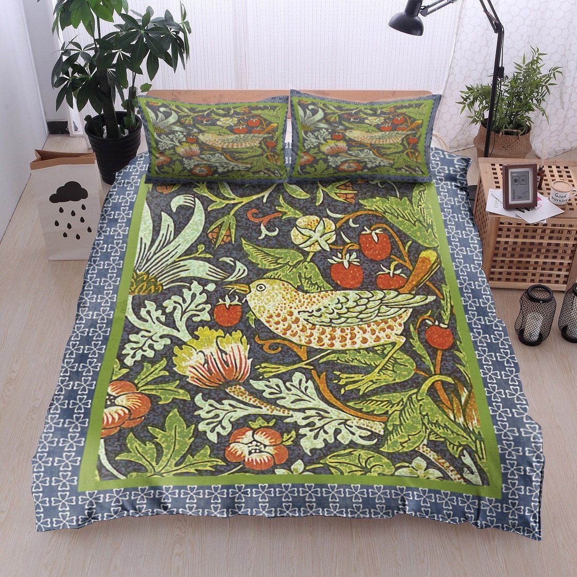 Bird Flower Tomato Bedding Set