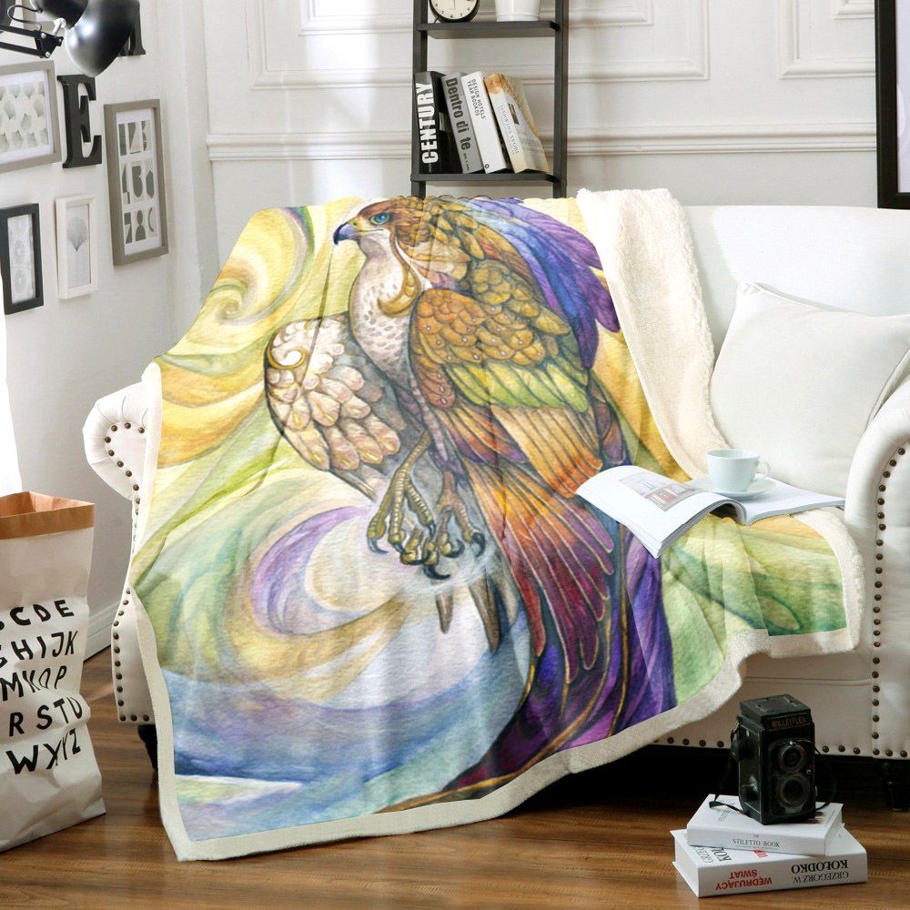 Bird Sherpa Fleece Blanket