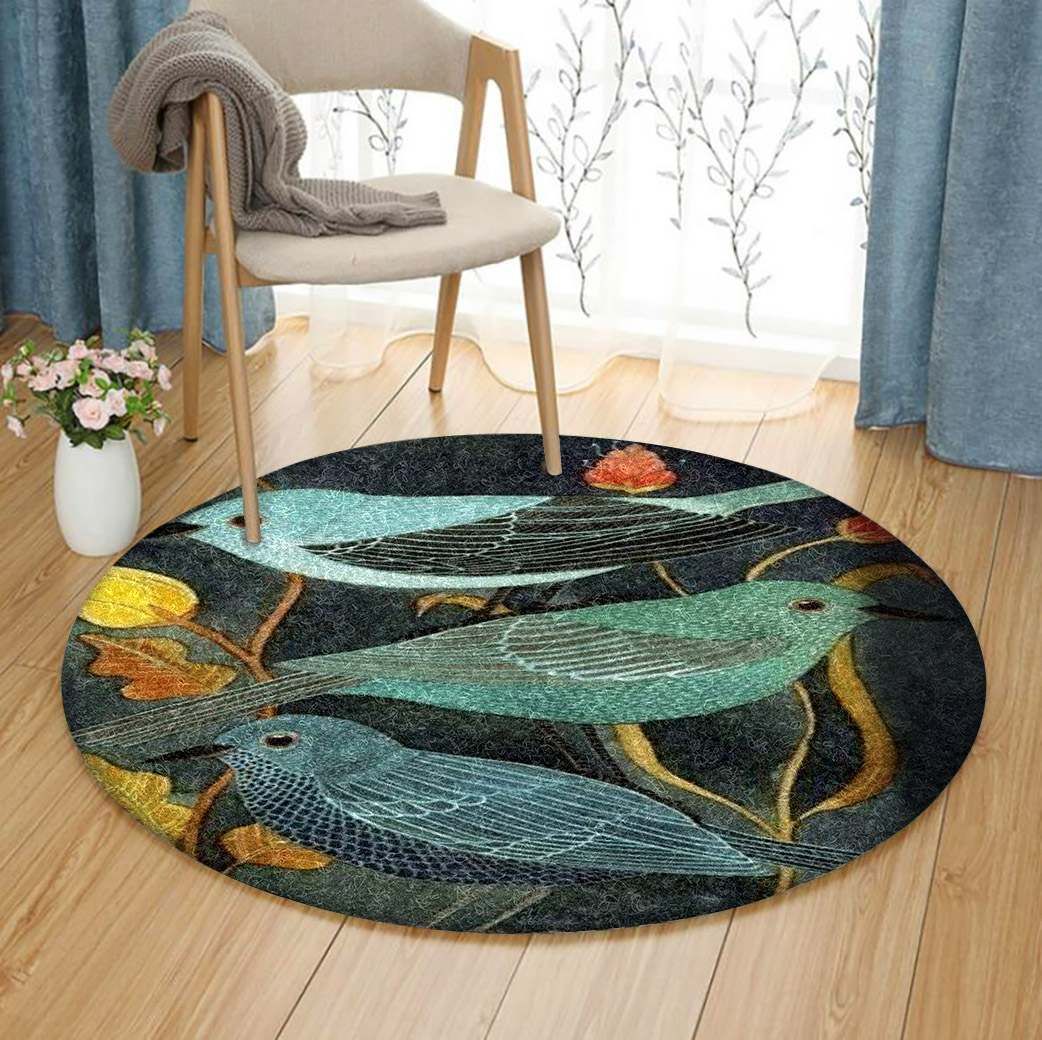 Bird Round Carpet