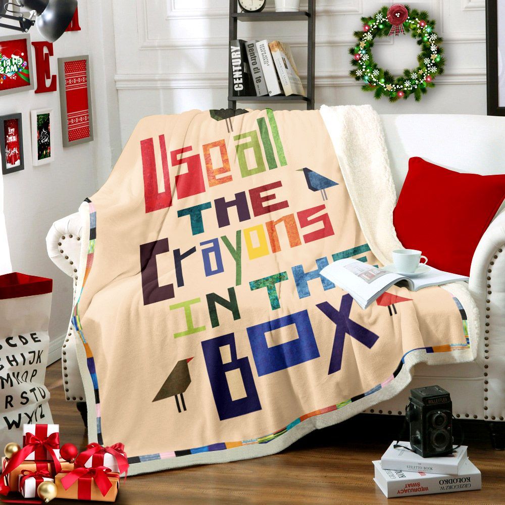 Bird Sherpa Fleece Blanket