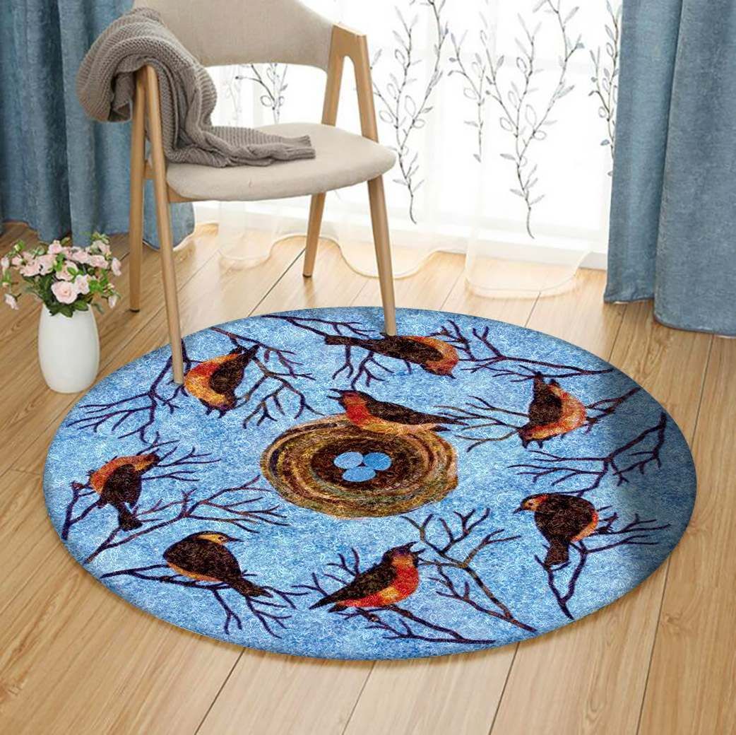 Bird Round Carpet