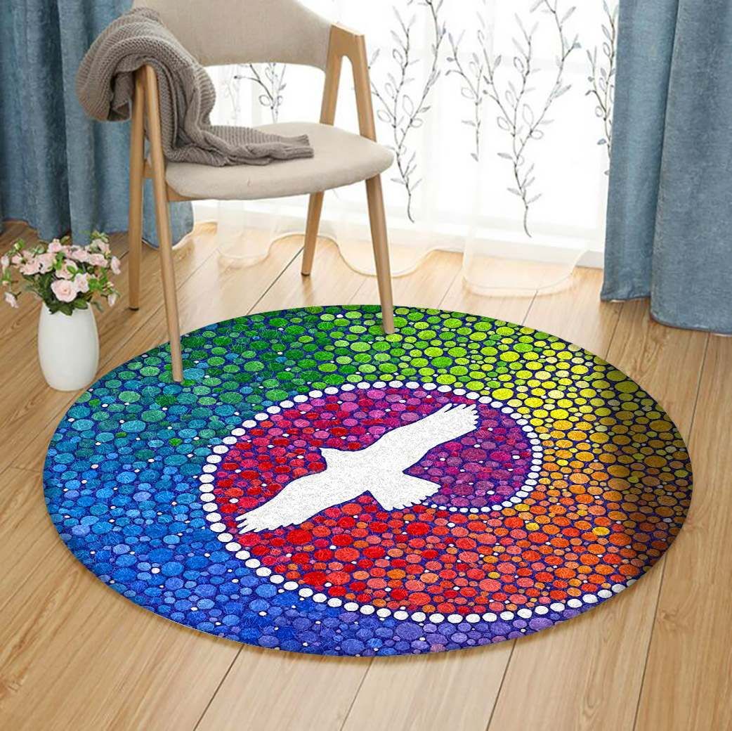 Bird Round Carpet