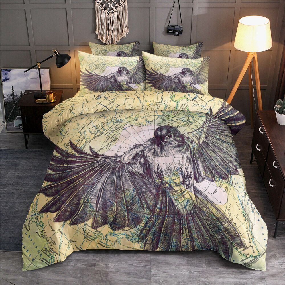 Bird Map Bedding Set