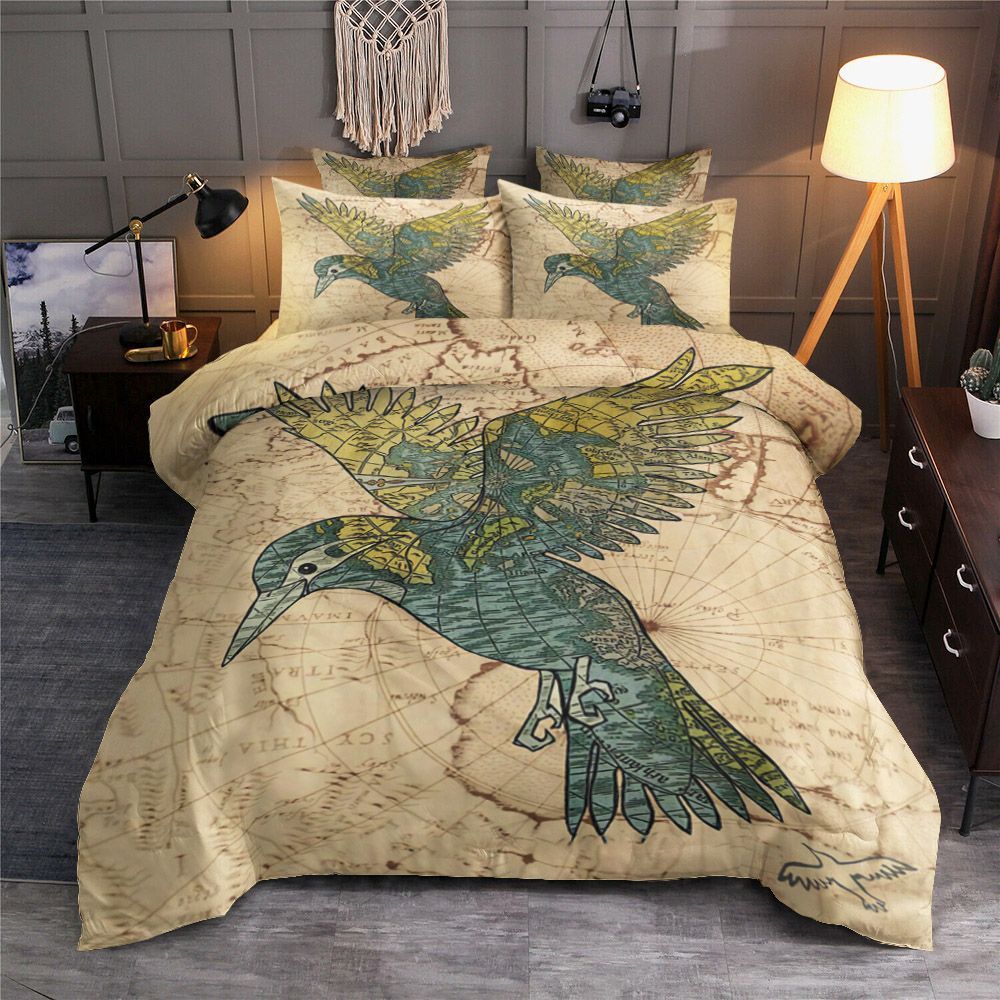 Bird Map Bedding Set