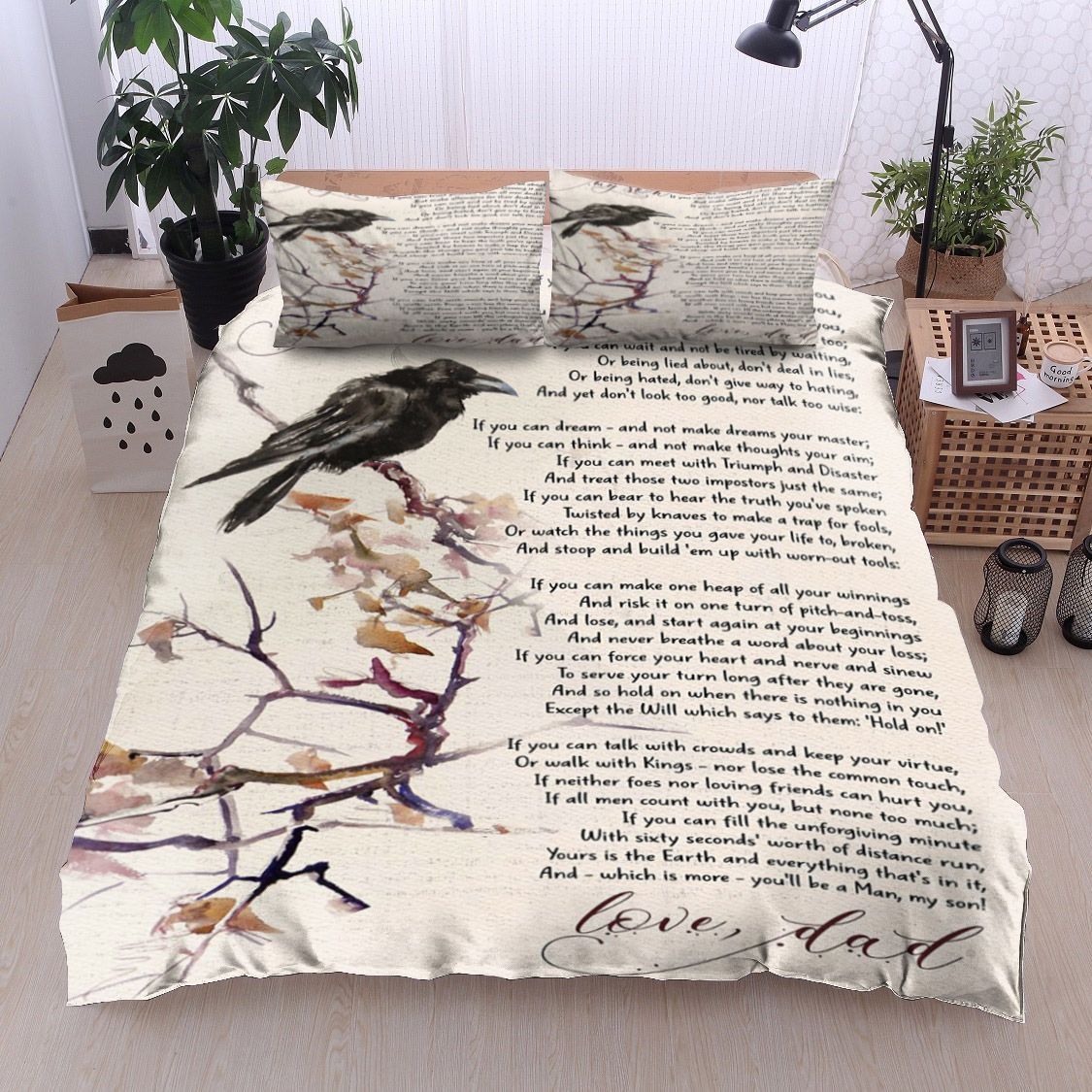 Bird My Son From Dad Bedding Set