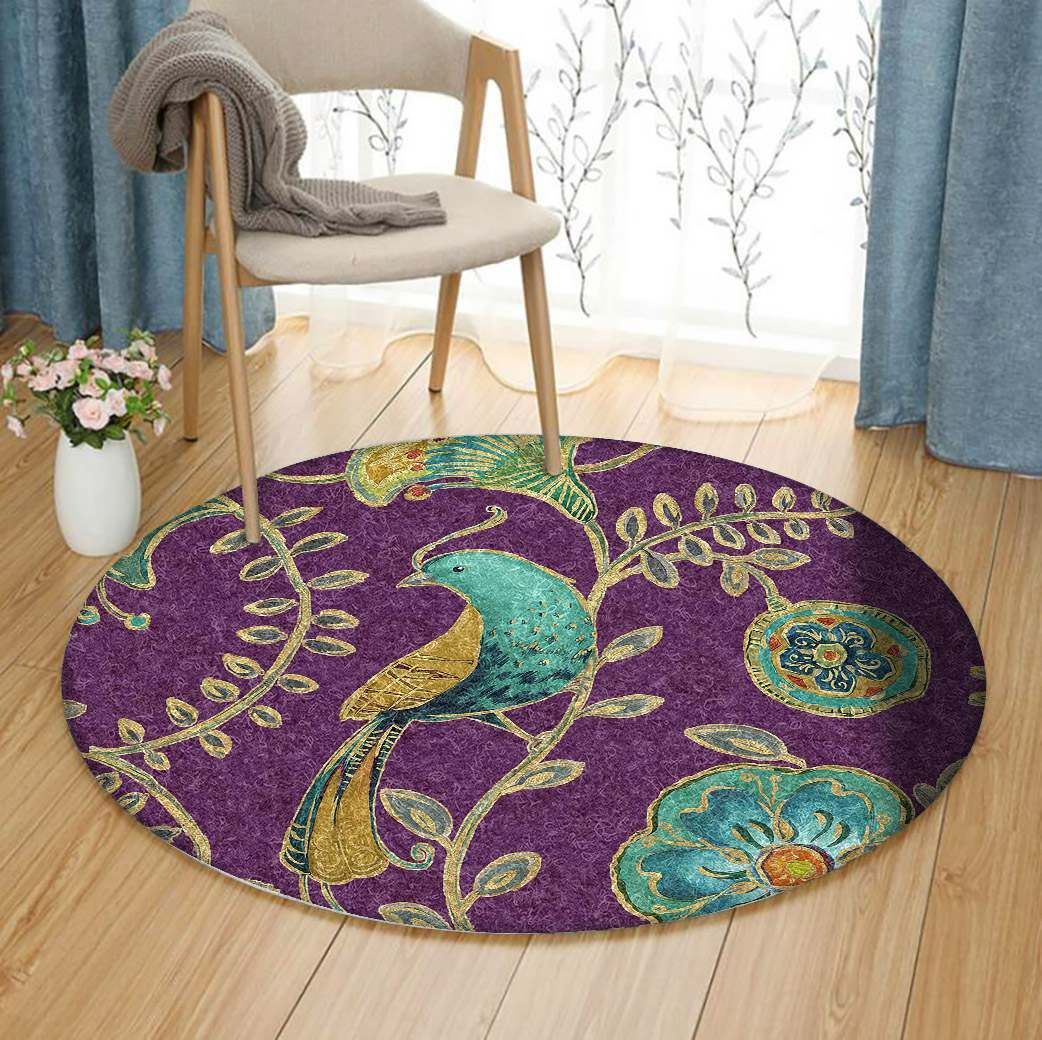 Bird Round Carpet
