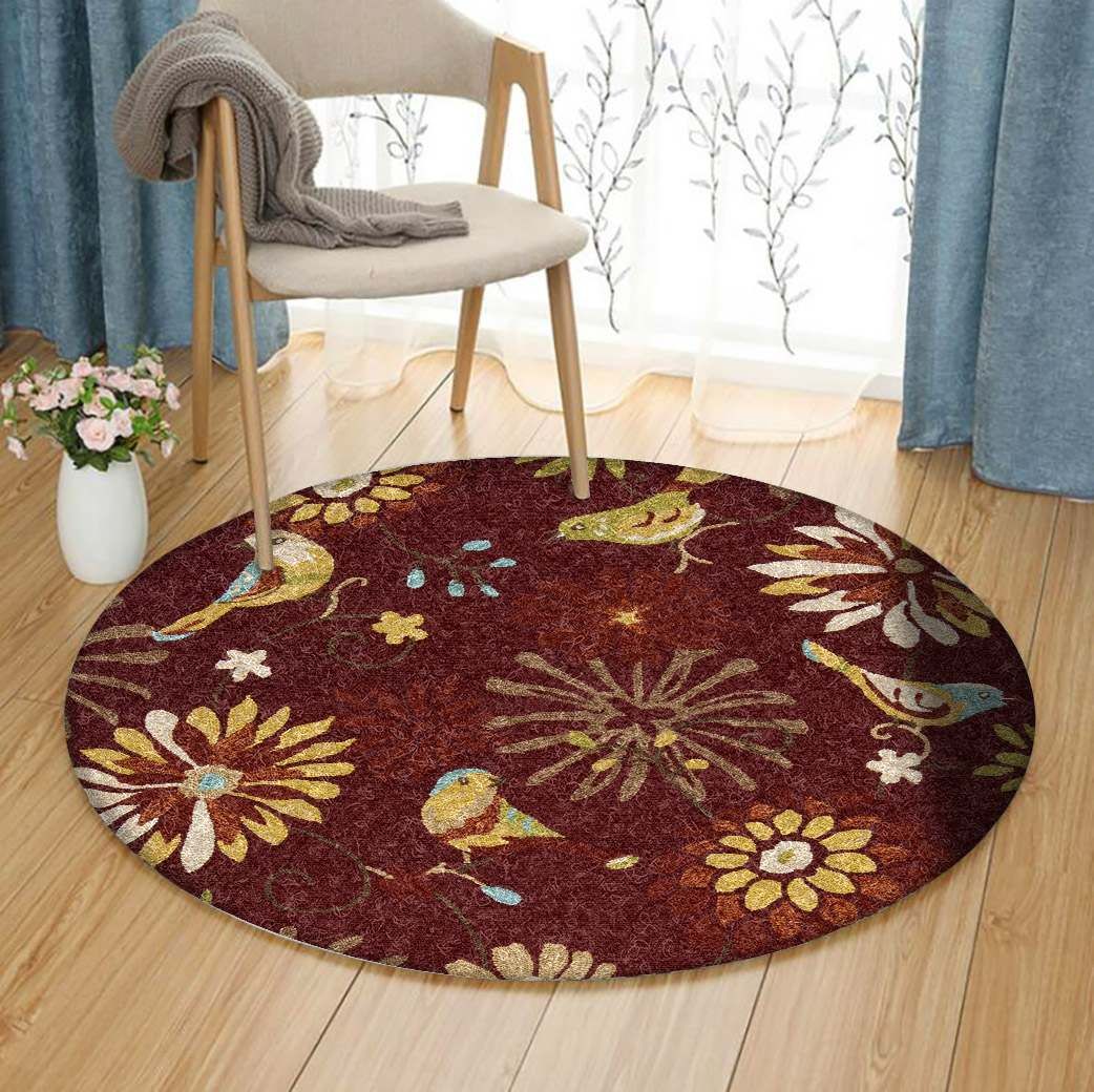 Bird Round Carpet