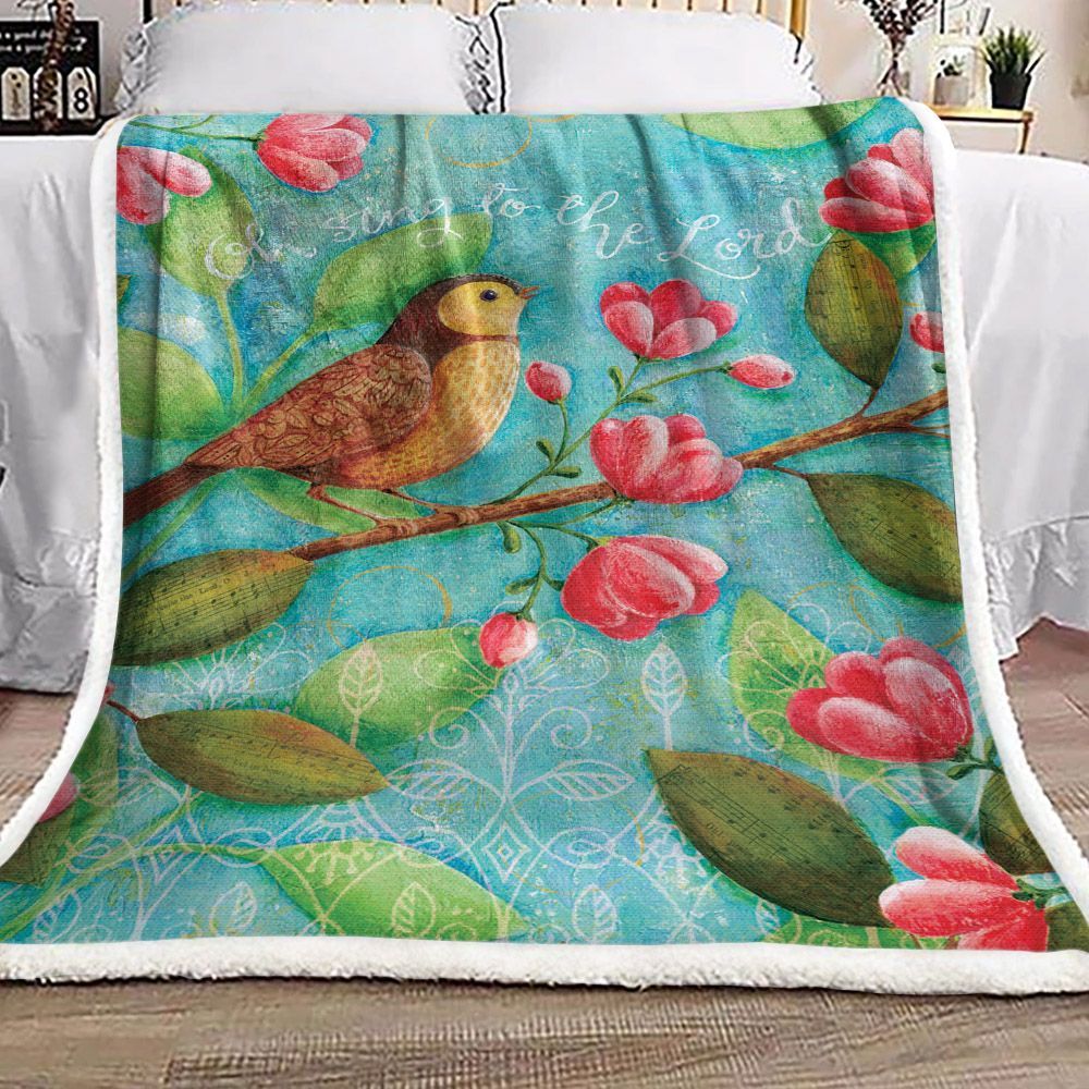 Bird Sherpa Fleece Blanket