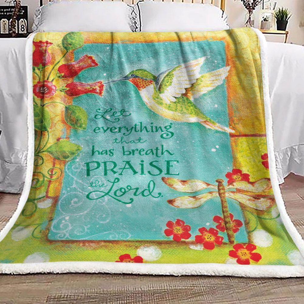 Bird Sherpa Fleece Blanket