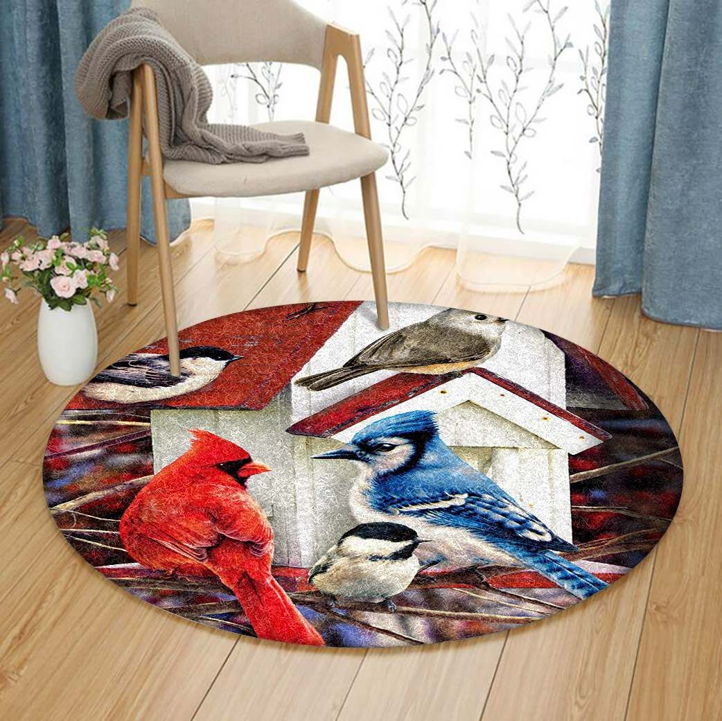 Bird Round Carpet