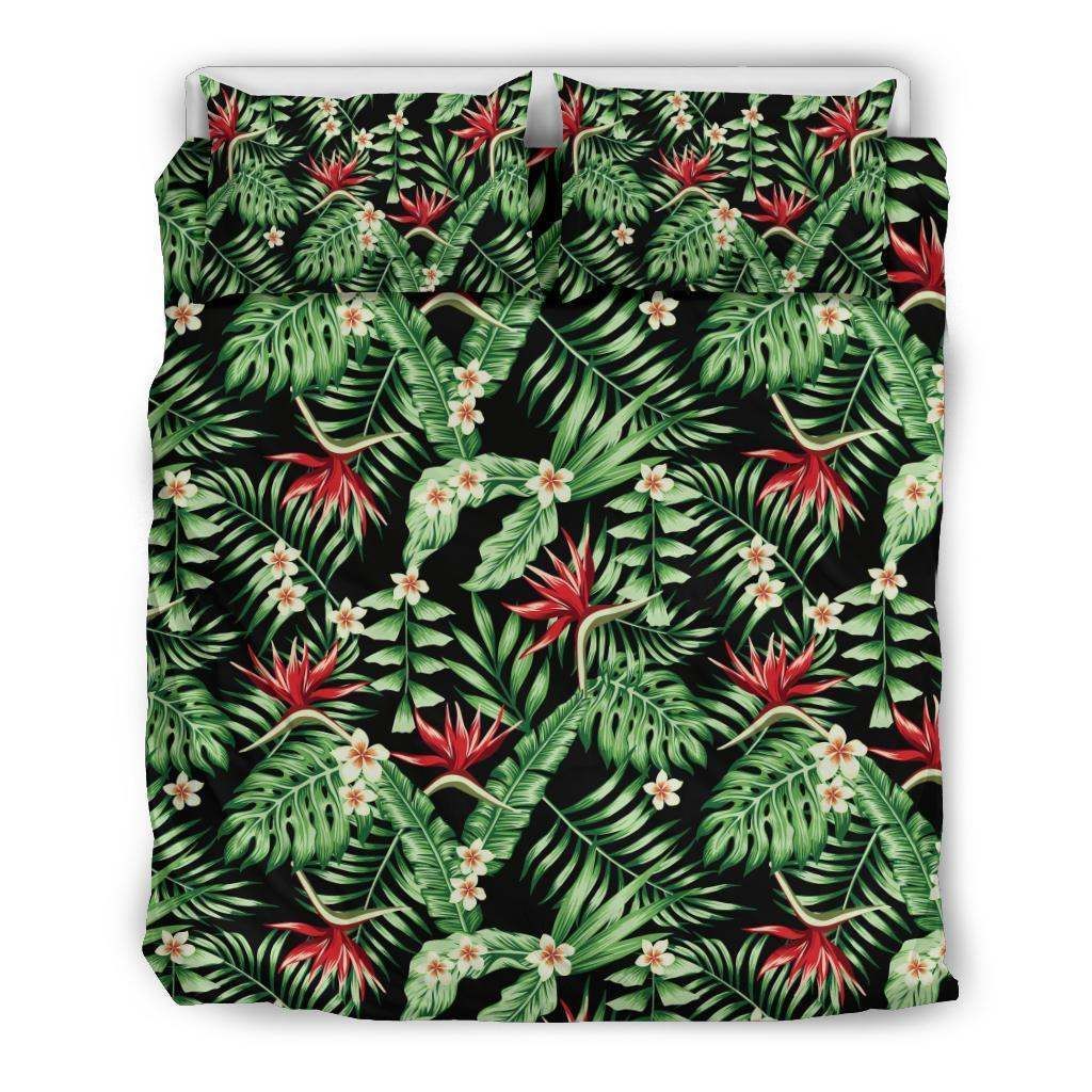 Bird Of Paradise Pattern Print Design Bedding Set