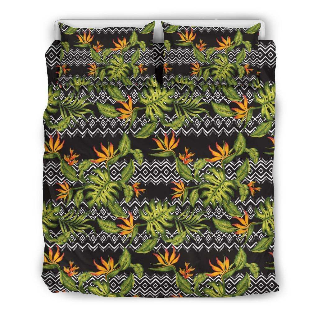 Bird Of Paradise Pattern Print Design Bedding Set