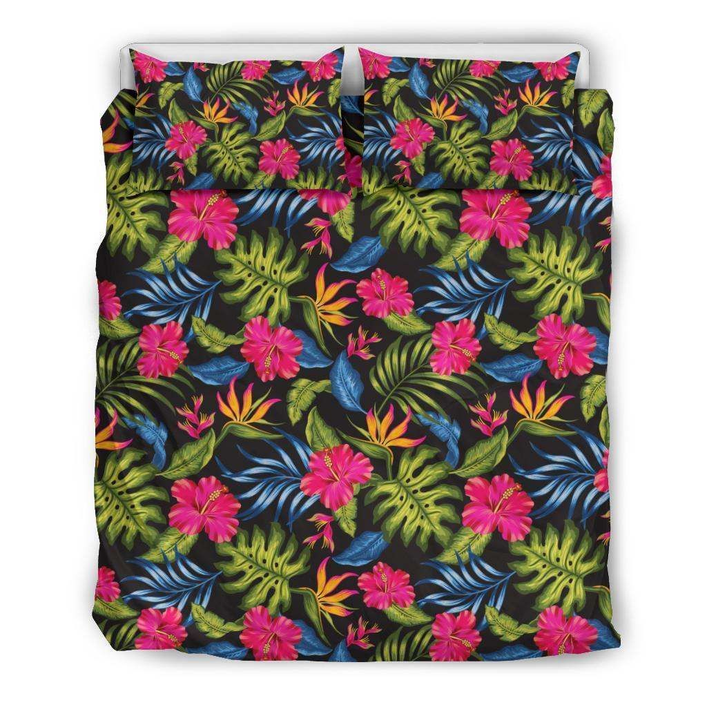 Bird Of Paradise Pattern Print Design Bedding Set