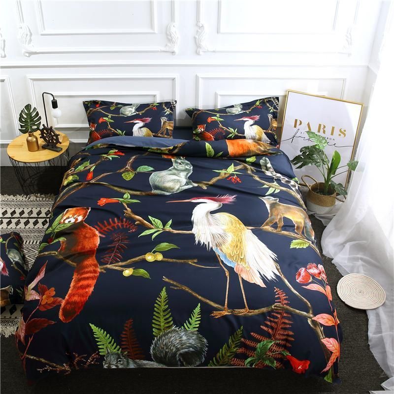 Bird Rabbit Wildlife Bedding Set
