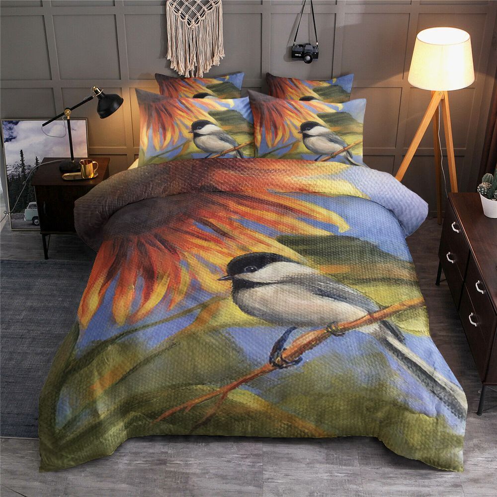 Bird Sunflower Bedding Set