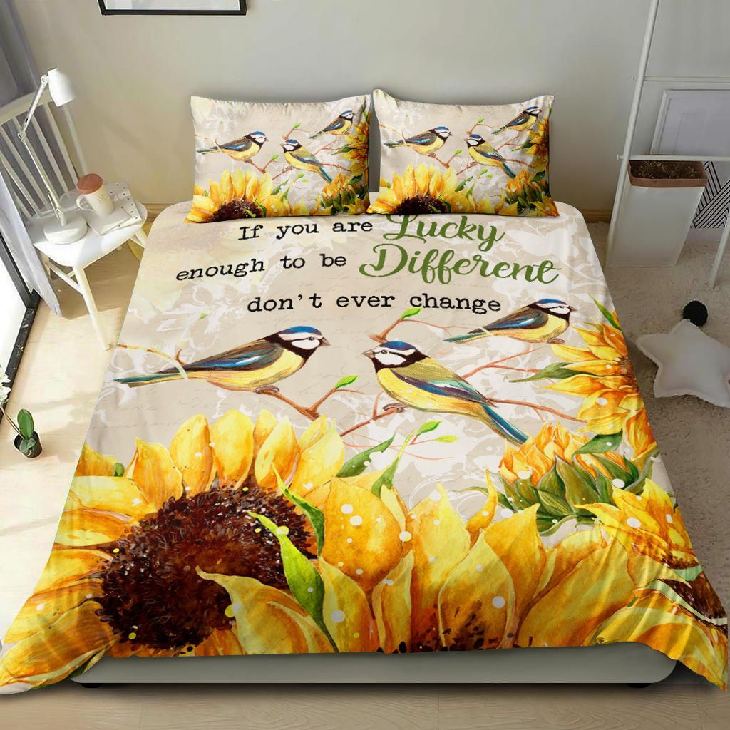 Bird Sunflower Bedding Set