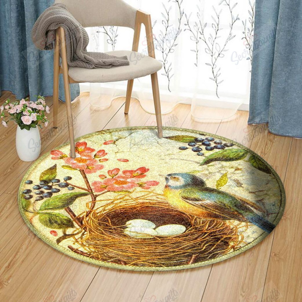 Bird Round Carpet