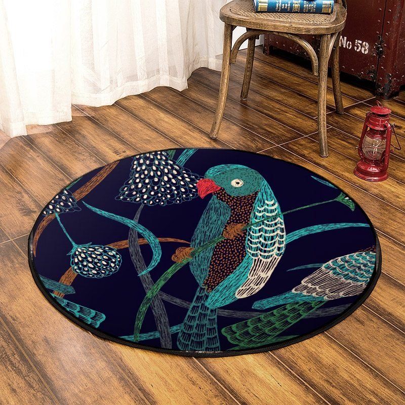 Bird Round Carpet