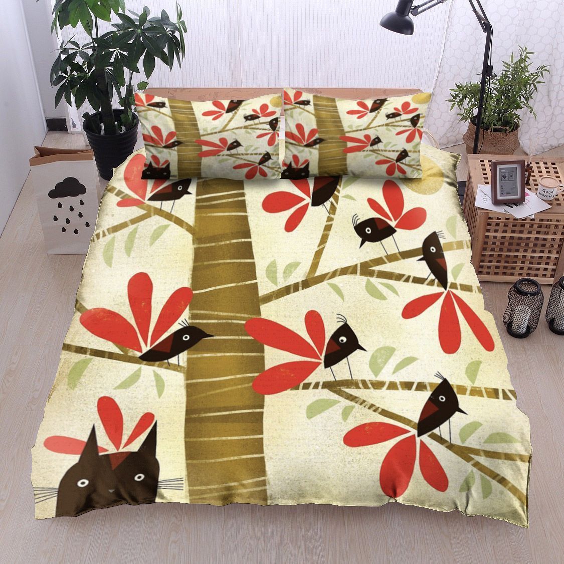 Bird Tree Bedding Set