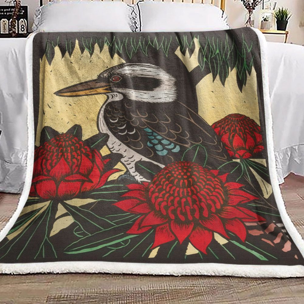 Bird Sherpa Fleece Blanket