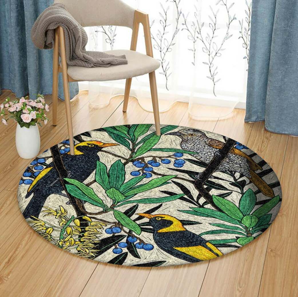Bird Round Carpet