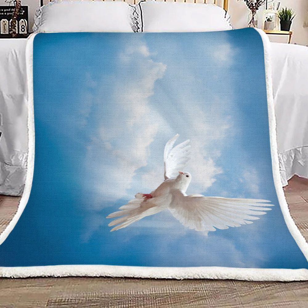 Bird Sherpa Fleece Blanket