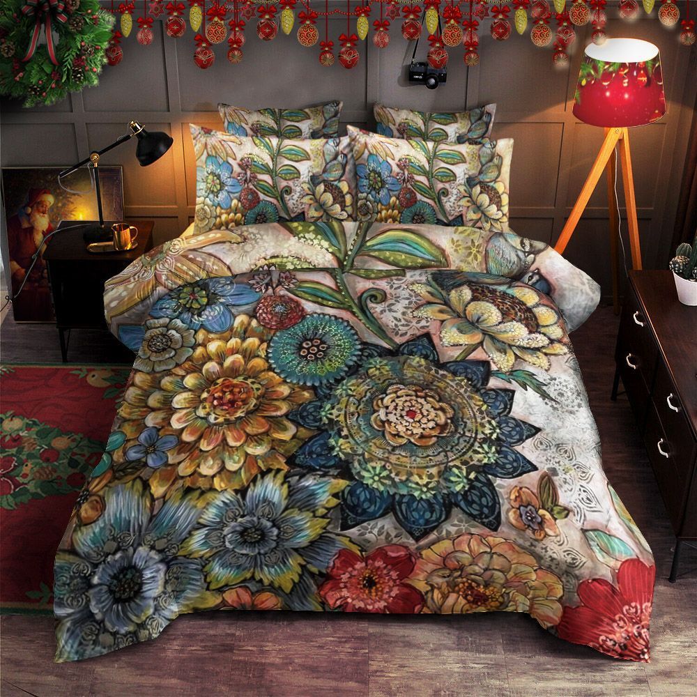 Birds And Flowers Bedding Set
