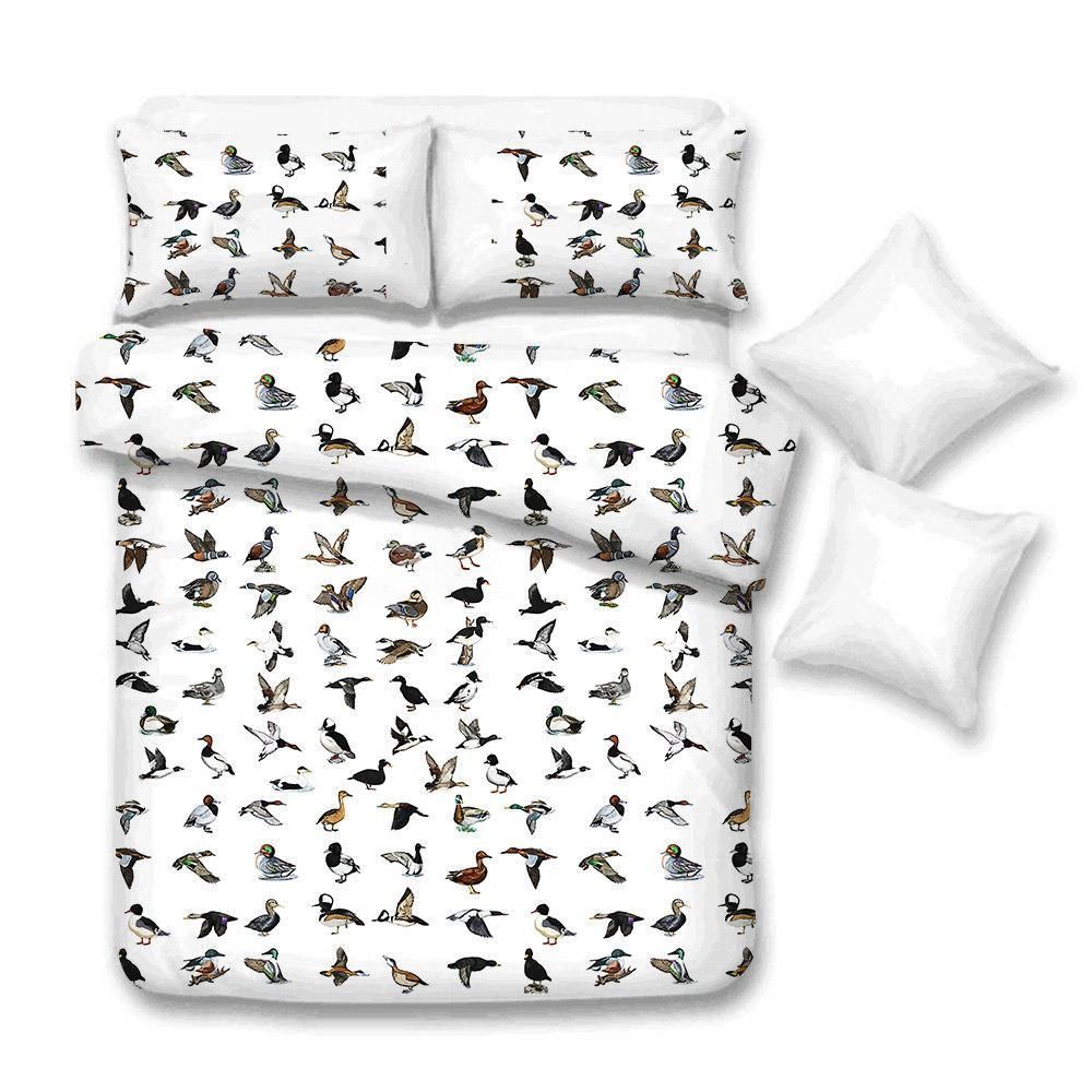Birds Collection Printed Bedding Set