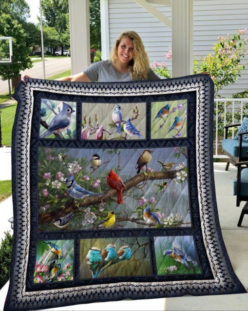 Birds In Spring GS-CL-DT1106 Quilt Blanket