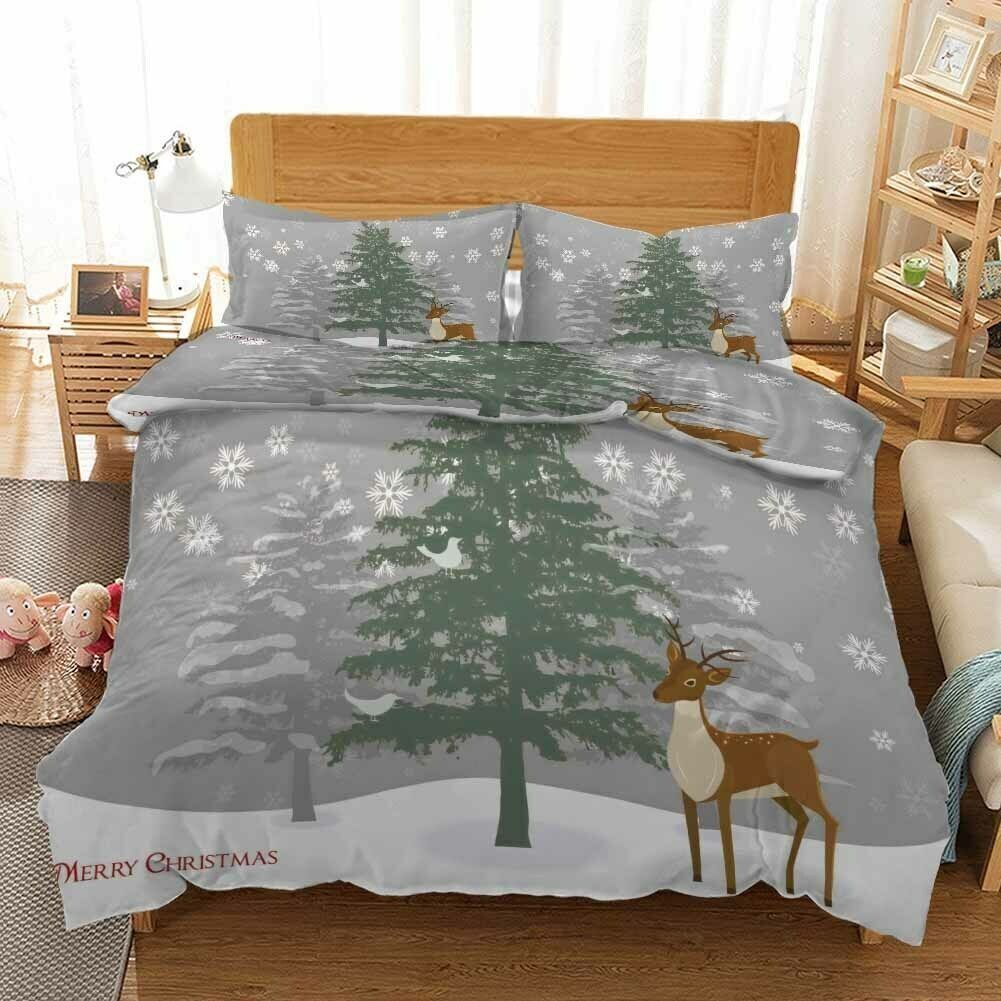 Birds Stop Branches Bedding Set