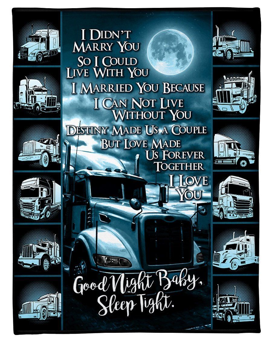 Birthday Gfit For Wife/husband I Married You Because I Cannot Live Without You Fleece Blanket