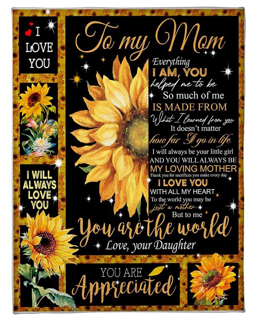 Birthday Gift For Mom I Will Always Love You Fleece Blanket