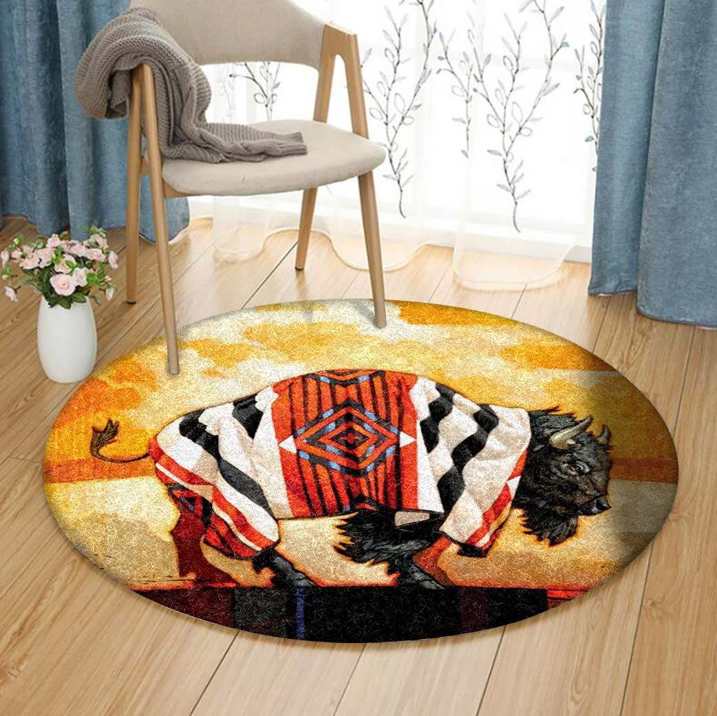 Bison Round Carpet