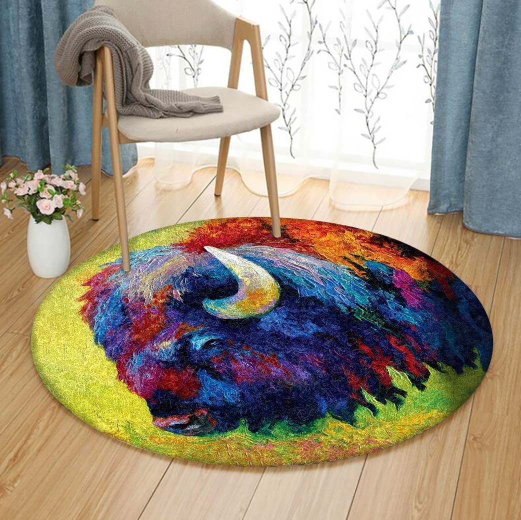 Bison Round Carpet