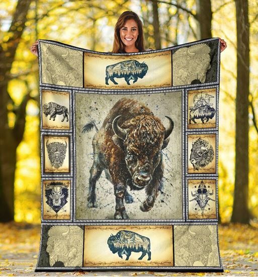 Bison Fleece Blanket