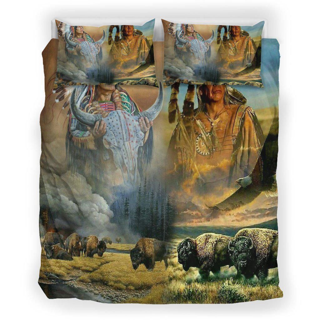 Bison Native American Bedding Set