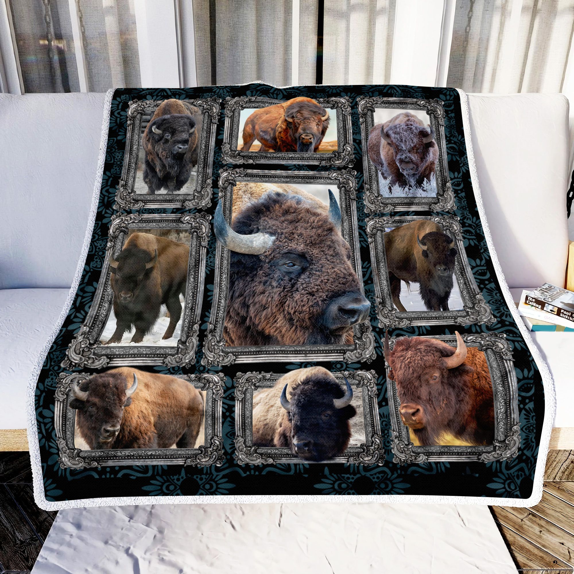 Bison Fleece Blanket