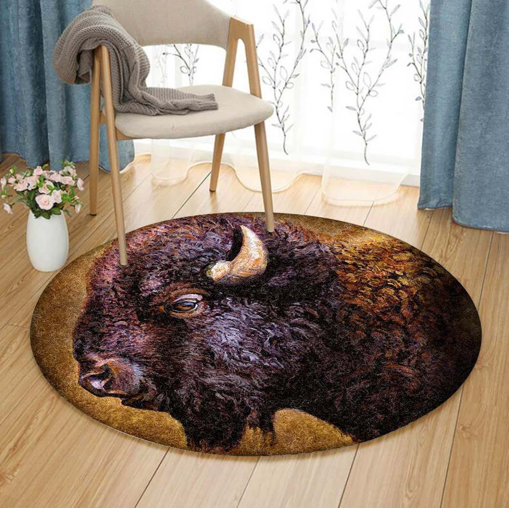 Bison Round Carpet