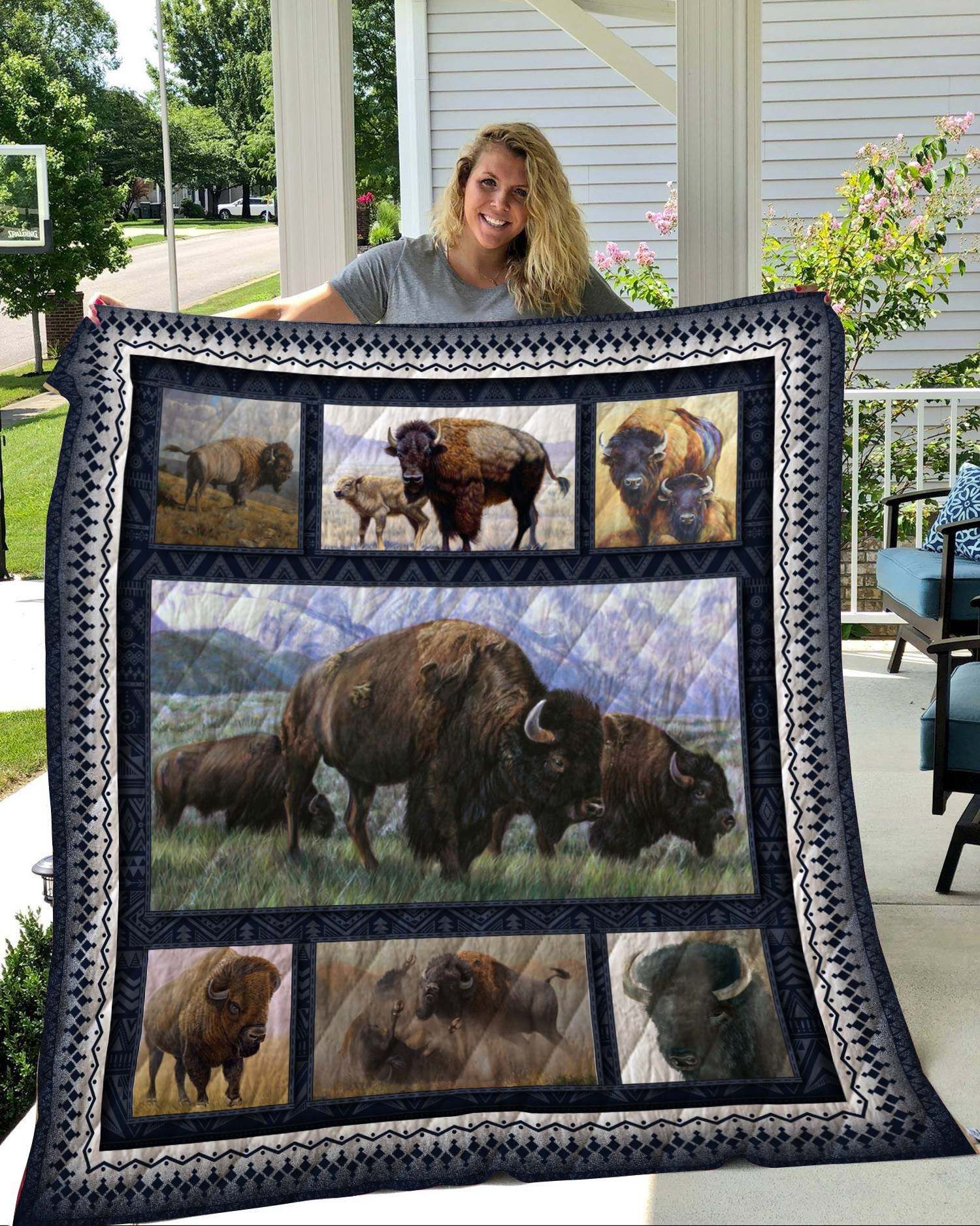 Bison Quilt Blanket DHC2911111VT