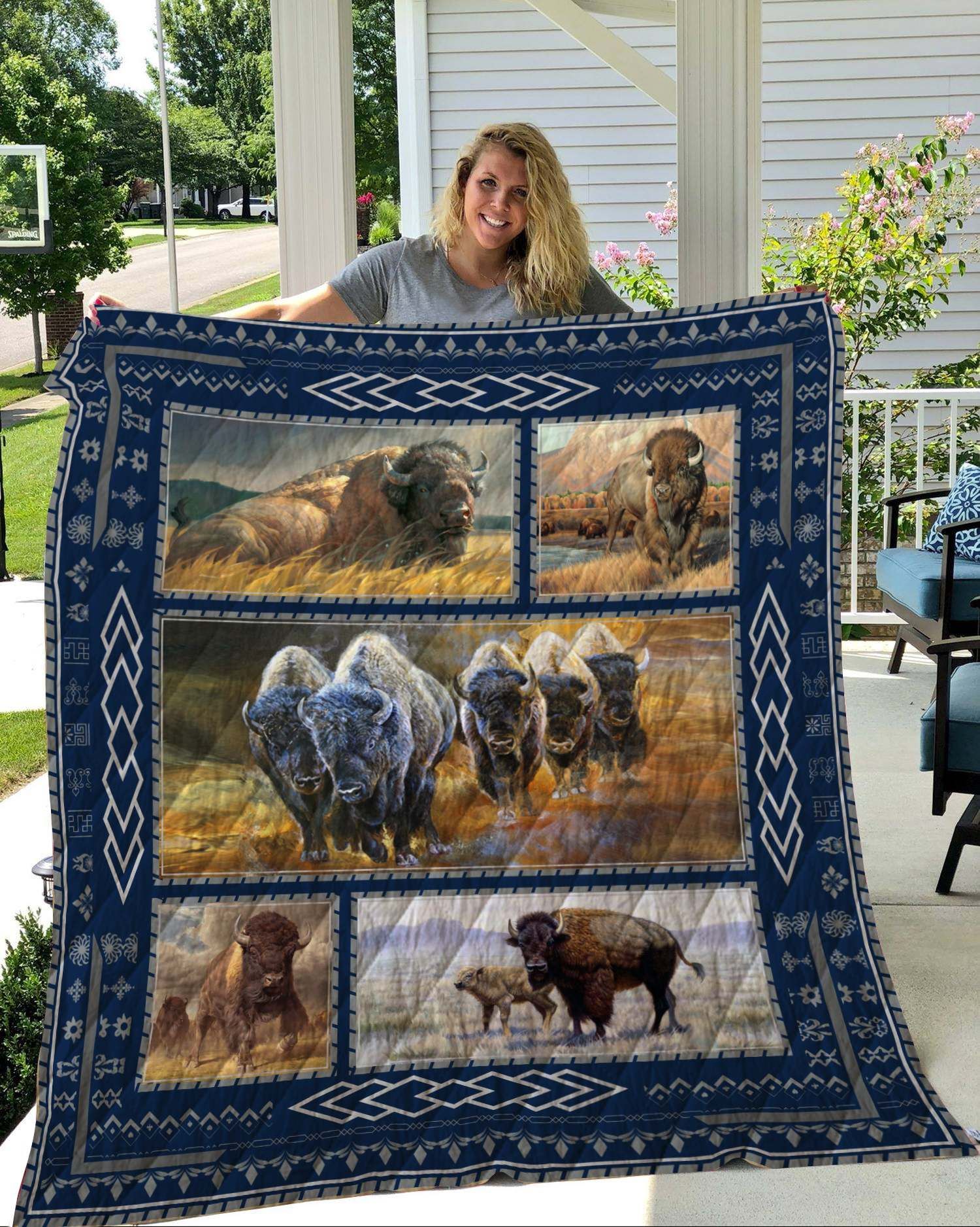 Bison Quilt Blanket DHC2911112VT
