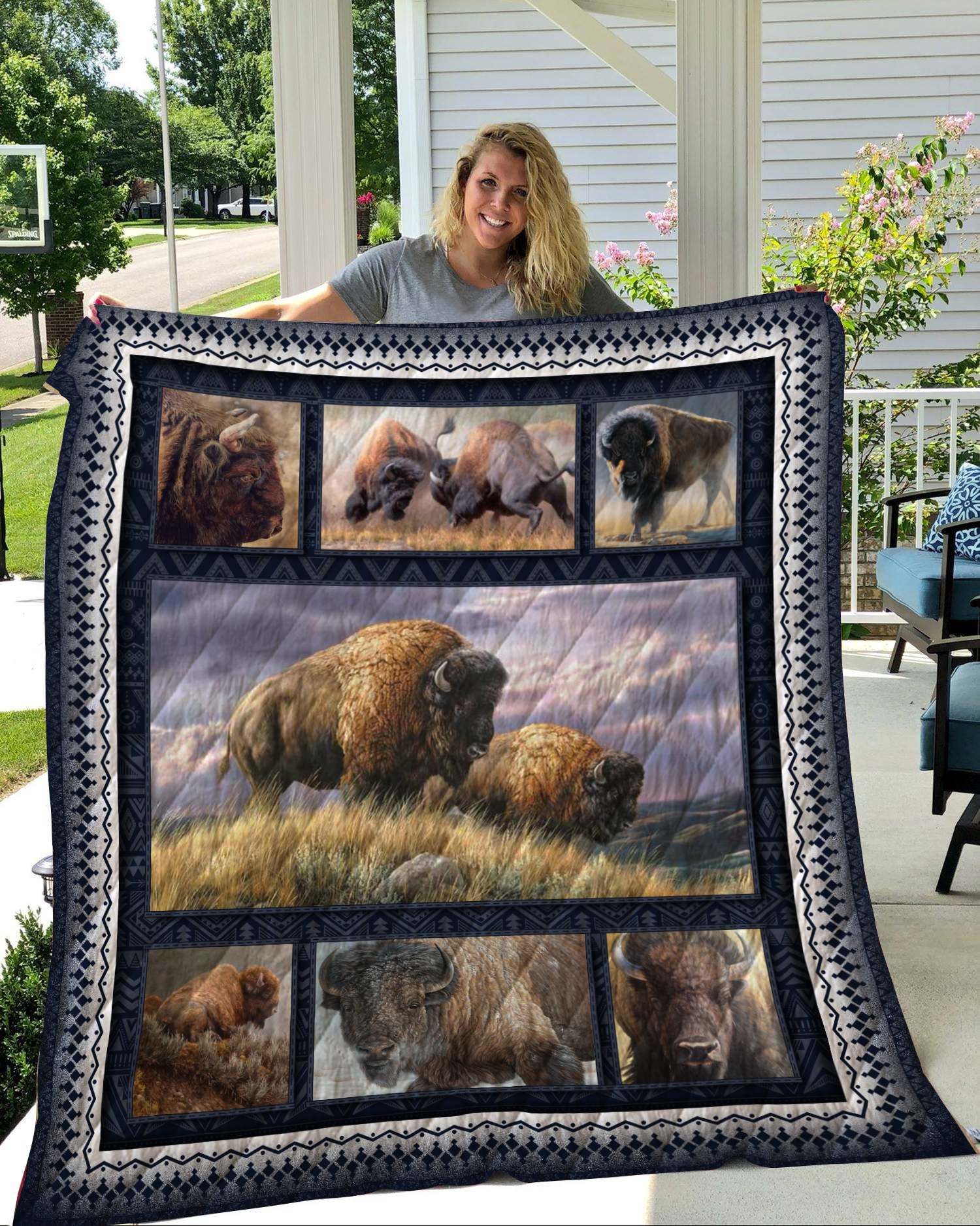 Bison Quilt Blanket DHC2911115VT